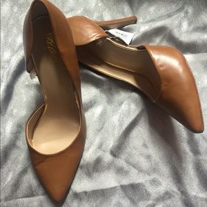 Tan pumps
